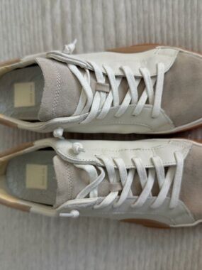 Women’s Cream Suede & Leather Sneakers - Neutral Casual Shoes